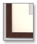 Walnut Frame Antique White Matt